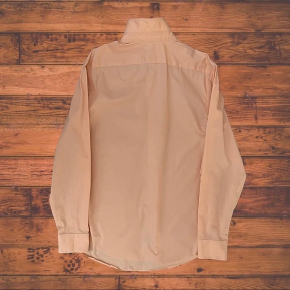 Perry Ellis Men’s Long sleeve Button Down Size 16 34/35 Orange - Picture 2 of 3